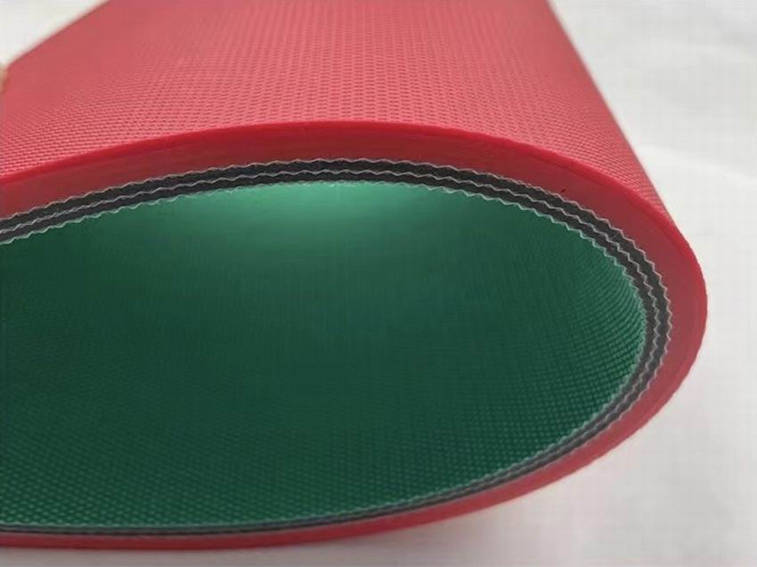 红色抛光机输送带